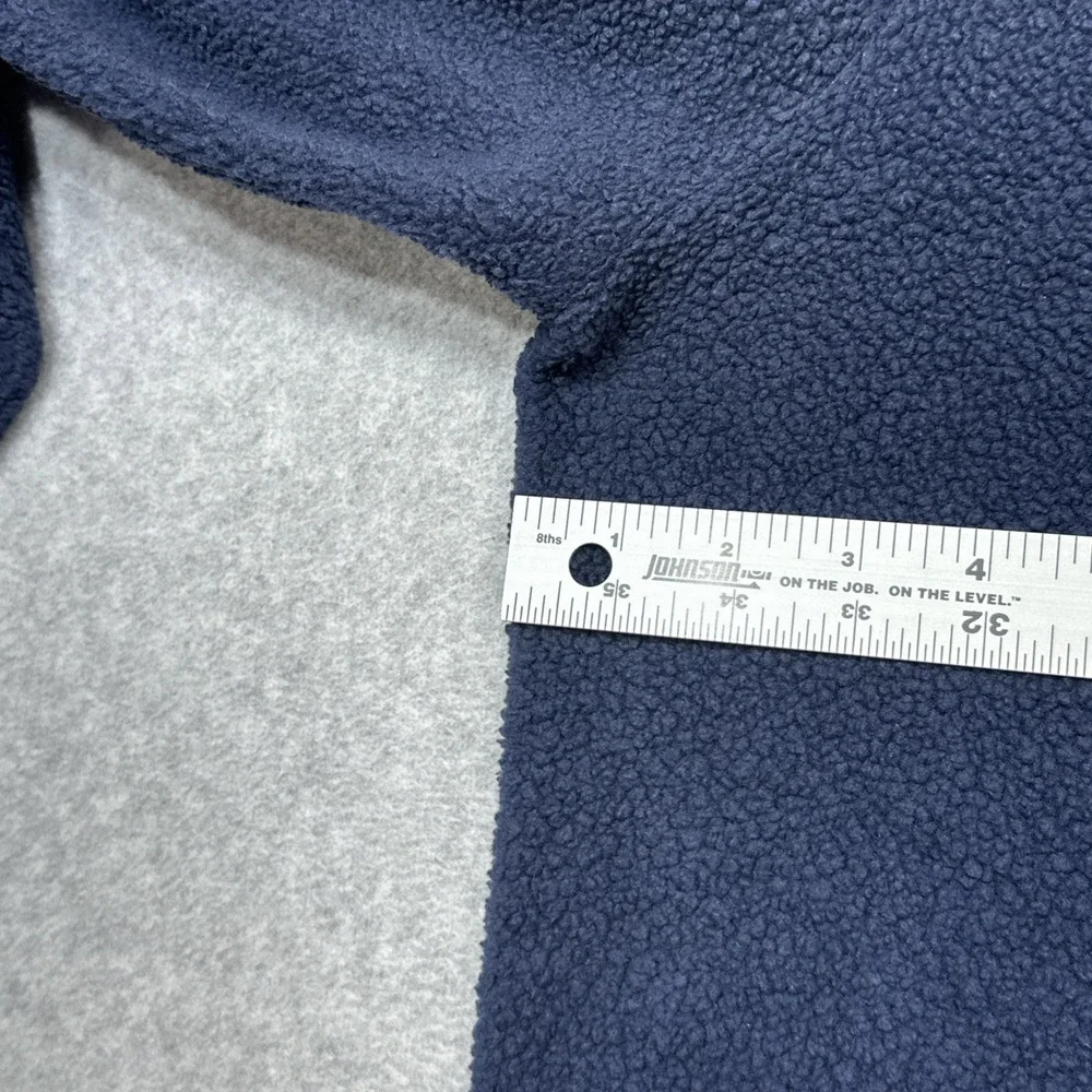 LL Bean Sherpa Fleece Pullover Women Medium Navy Blue Lightweight Outdoor Wear
